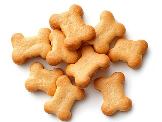 Bone-shaped crackers top view