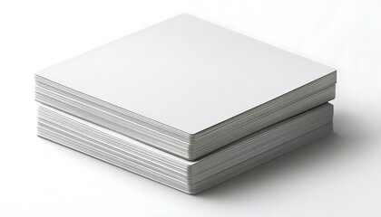 Blank notepads stack, studio shot