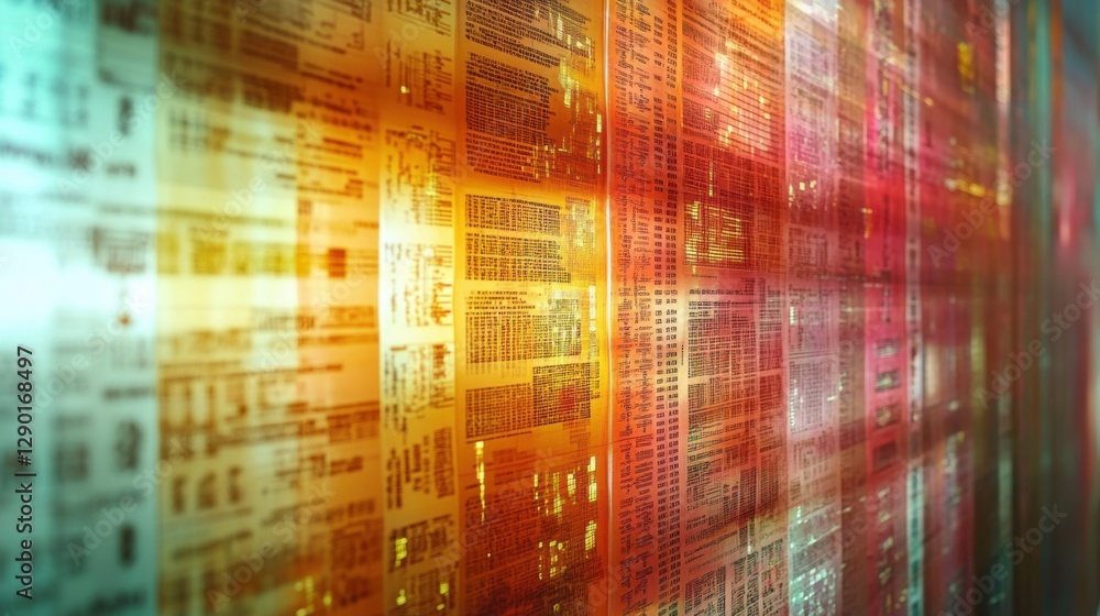 Poster abstract colorful data pattern background