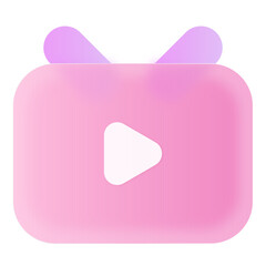 Glassmorphism PopUp Jelly Pink Purple UI Icon Sign and Symbol Design Illustrator Png Svg