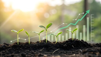 Seedling Growth Chart: Symbolizing Progress and Investment
