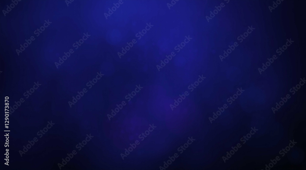 Poster ethereal navy luminescence displaying soft bokeh effects in abstract design
