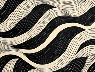 Monochromatic Embossed Line Art Stripe Pattern for Elegant and Dynamic Backgrounds