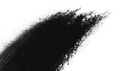 Fototapeta premium Black Ink Splashes Across White Background Texture