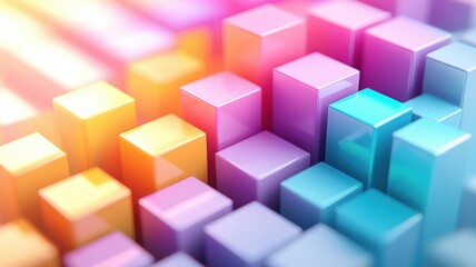 Obraz premium Minimalist stacked bar chart displaying affd standards in pastel tones graphic visualization abstract environment