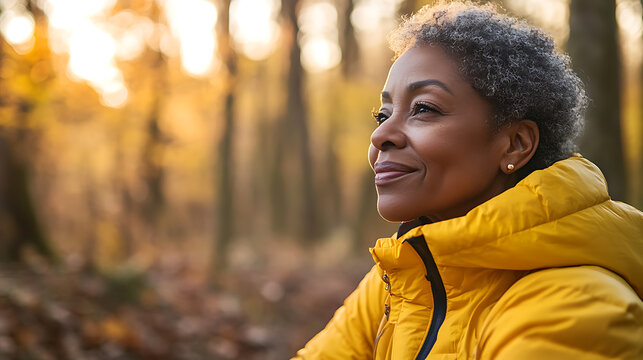 A person taking a break during a hike,regular physical exercise brings enjoyment and supports longevity healthy living, encouraged by the health advocacy movements. 