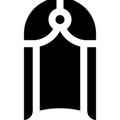 Flat vector icon of a cloak, representing outerwear, disguise, or fantasy costume. Often associated with mystery, royalty, magic, or medieval fashion. Ideal for themes involving fantasy, cosplay, thea