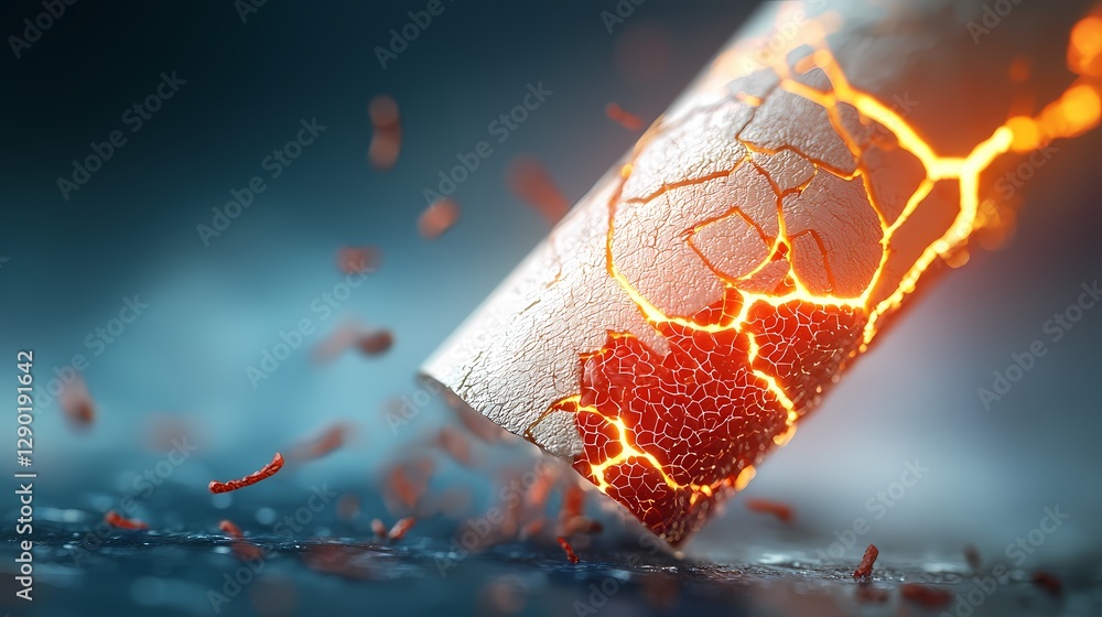 Poster detailed 3d model of an skin patch designed for simulating burn wound healing processes. this model 