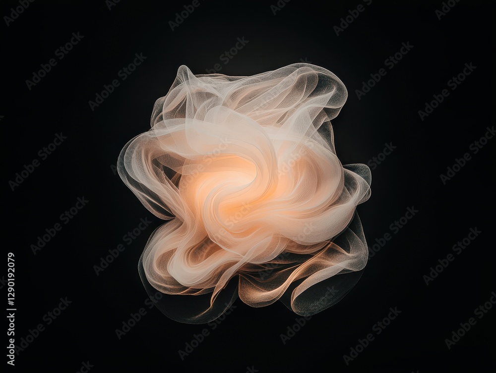 Aufkleber ethereal light display studio setting artistic minimalist close-up abstract concept