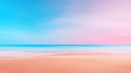 Fototapeta premium Tranquil sunset reflection over serene beach coastal scene digital art calm atmosphere aerial view peaceful vibes