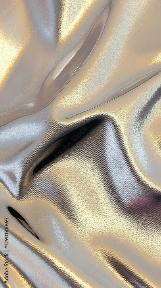 Aufkleber captivating metallic fabric texture studio setting abstract art close-up view contemporary design in