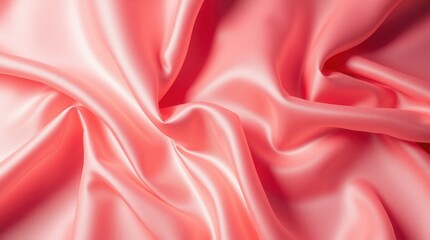 Obraz premium Luxurious Soft Pink Silk Fabric with Elegant Folds