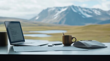 Retirement financial stress in a calm office. Featuring worry and reflection