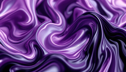 Obraz premium Purple Liquid Silk Swirls Abstract Background Texture