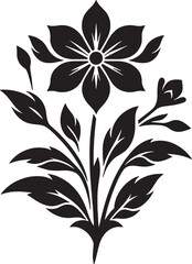 flowers, plants set silhouette isolated vector, flower silhouette design.