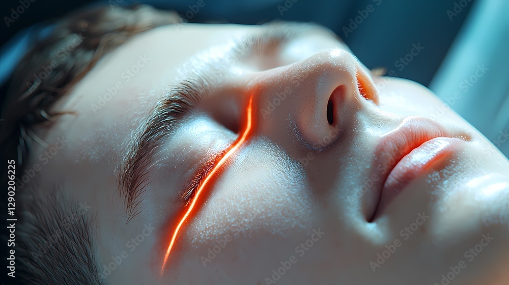 Poster infrared thermal scan detects burn severity in futuristic environmental monitoring system for disast