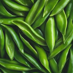 Fresh Green Peas Close-up