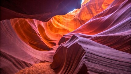 Mesmerizing Antelope Canyon with Stunning Red and Orange Rock Formations Natural Beauty