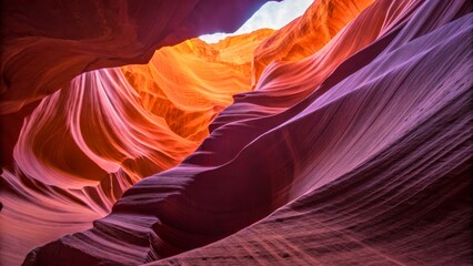 Obraz premium Stunning Natural Rock Formations in Vibrant Colors of Antelope Canyon