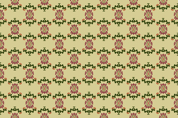 seamless Thai style floral pattern