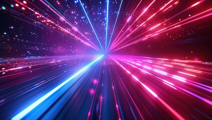 Obraz premium Neon Lights and Speed