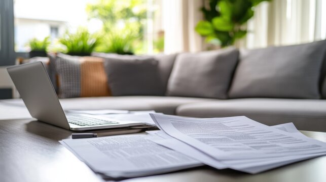 Retirement financial stress in a comfortable living room. Featuring concern and decision-making