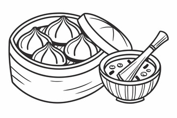 Shorba food silhouette vector illustration