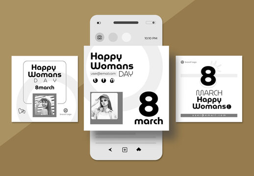 International Women's Day Sale Banner Social Media Post Design