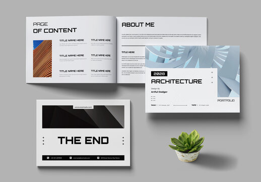 Modern Architecture Portfolio Landscape Template