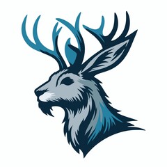 The deer symbolizes grace, gentleness, and nature. This logo features a majestic deer with elegant antlers, set in a natural forest background. The earthy green and brown tones enhance its organic app