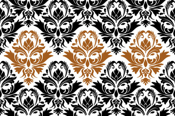 Damask seamless vector . Wallpaper template. Graphic pattern for wallpaper, fabric,  wrapping. Damask .