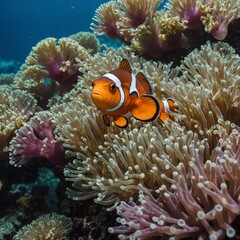 clown fish in aquarium