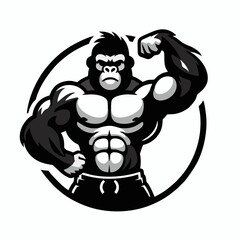 A gym logo represents strength, fitness, and motivation, designed to inspire energy and determination. It often includes elements like dumbbells, barbells, muscular figures, or dynamic typography to s