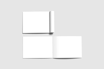 A4 Catalog Landscape Mockup