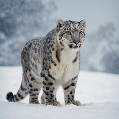snow leopard cub