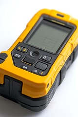 Portable handheld device on white background