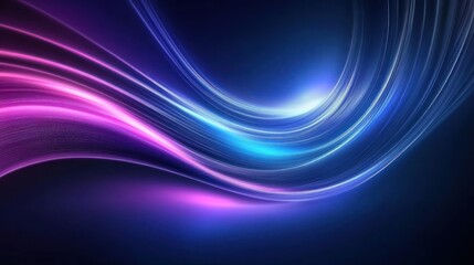 Vibrant Light Waves in Abstract Digital Background