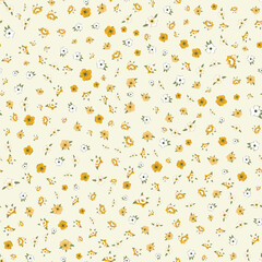 small flower seamless  pattern on baje  background