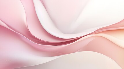 Obraz premium Abstract Pink & White Waves