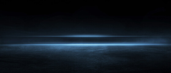 3D Rendering Abstract asphalt light in a dark empty street lightning.