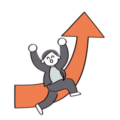 成長した働く人のイラスト