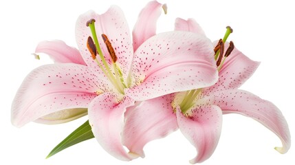 Beautiful Pink Lilies Nature Floral Arrangement Vibrant Petals Stunning Freshness