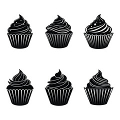 set of cupcakes