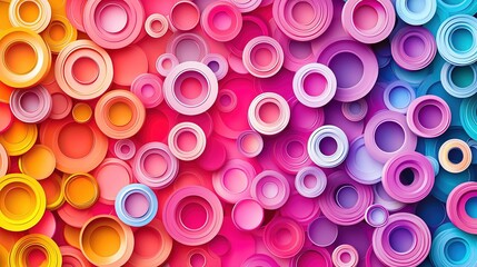 Colorful Circle Abstract Background