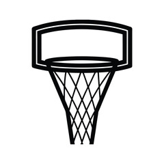 highly detailed and modern basketball hoop clip art.