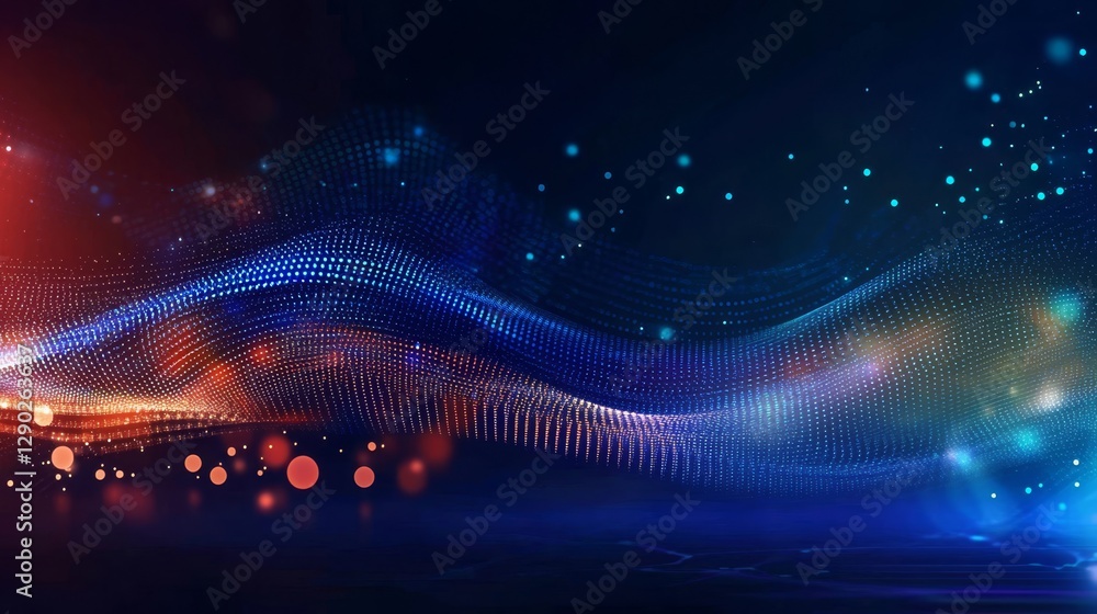 Poster immerse your space with a dynamic abstract background reflecting the essence of modern tech.