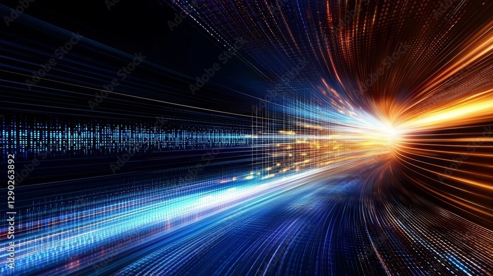 Poster abstract background symbolizing the future of it technology.