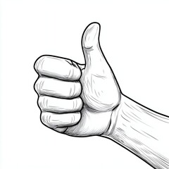 hand showing thumbs up