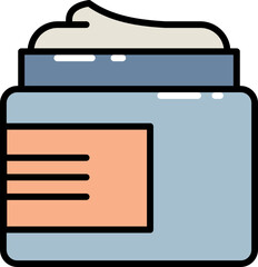 Face cream line icon