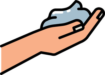 Hair cream line icon